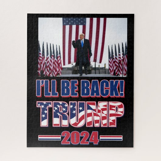 Trump 2024 wird zurück sein puzzle (Vertikal)