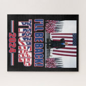 Trump 2024 wird zurück sein puzzle (Horizontal)