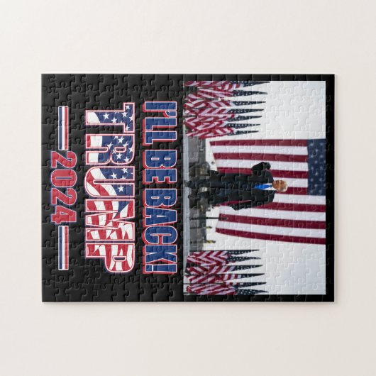 Trump 2024 wird zurück sein puzzle (Horizontal)