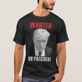 Trump 2024 Wollte für die Fahne des Präsidenten T-Shirt