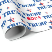 Trump 2024 Wrapping Paper Geschenkpapier (Rolleneckpunkt)