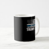 Trump 2024 zurück zum Blau Kaffeetasse (VorderseiteRechts)