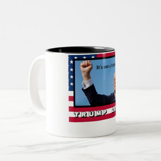 Trump 2024 zweifarbige tasse (Vorderseite Links)