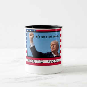 Trump 2024 zweifarbige tasse