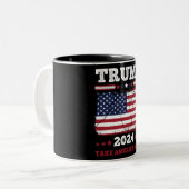 Trump 2024 zweifarbige tasse (Vorderseite Links)