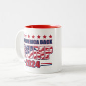 Trump 2024 zweifarbige tasse (Vorderseite Links)