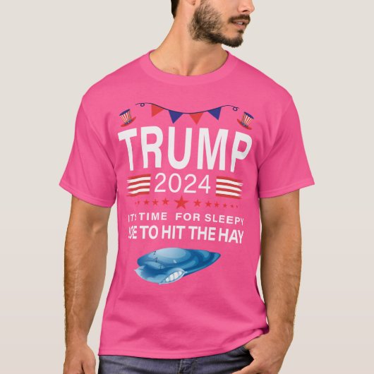 Trump 2024Pro Trump Republikanischer Anti-Sleepy J T-Shirt (Vorderseite)