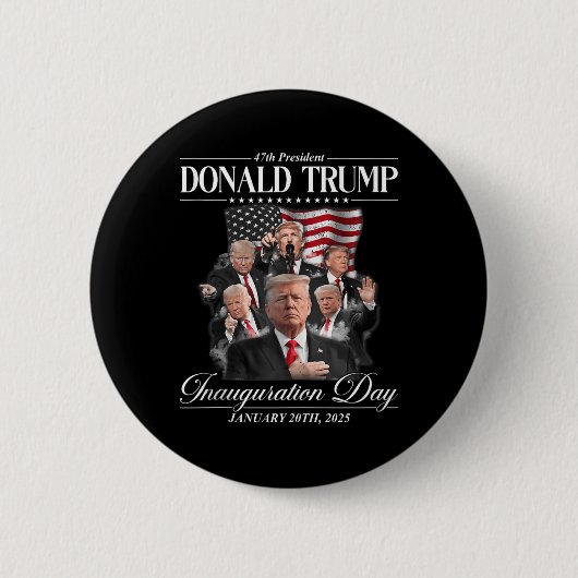 Trump 2025 47. Präsident Einweihung des Staat Button (Vorderseite)