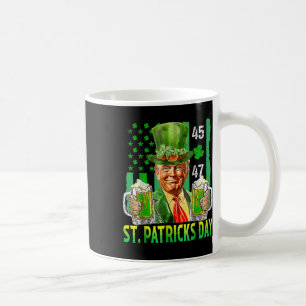 Trump 2025 American Flag Vintag St. Patricks Day Kaffeetasse
