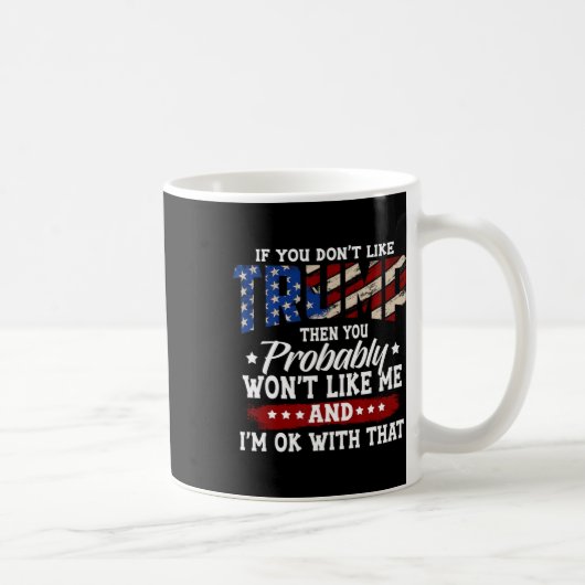 Trump 2025 amerikanische Flagge 4. Juli Trump 2025 Kaffeetasse (Rechts)