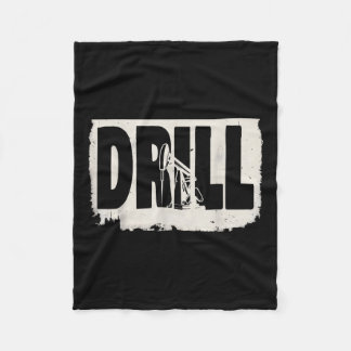 Trump 2025 Drill Baby Drill Costume Fleecedecke