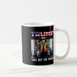 Trump 2025 Holt den Müll raus Lustiger Trump-Müll Kaffeetasse