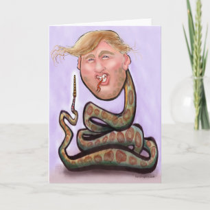 Trump 2025 Jahr der Schlangenkarte Karte