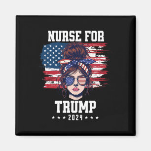 Trump 2025 Krankenschwester Unordentlicher Knoten  Magnet