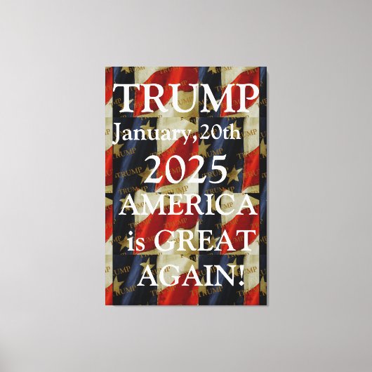 TRUMP 2025 LEINWANDDRUCK (Vorderseite)