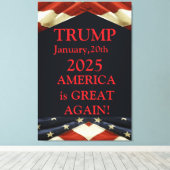 TRUMP 2025 LEINWANDDRUCK (Insitu (Holzboden))