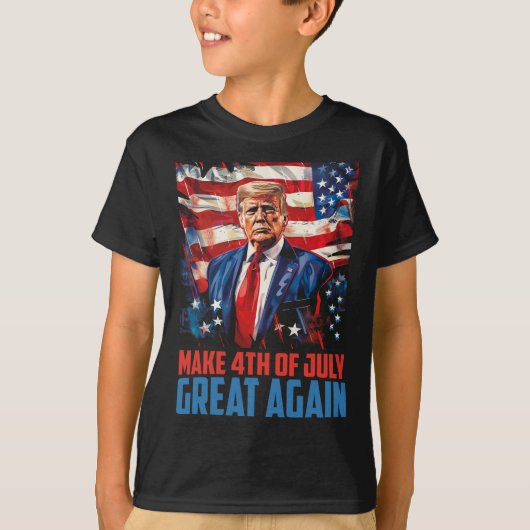 Trump 2025 macht den 4. Juli wieder zu einer große T-Shirt (Vorderseite)