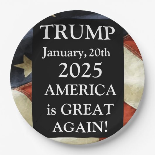 TRUMP 2025 PAPPTELLER (Vorderseite)