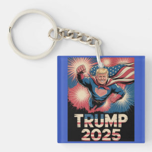 Trump 2025: Patriotic Superhero Tribute Schlüsselanhänger
