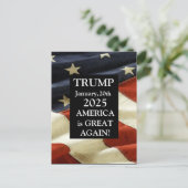 TRUMP 2025 POSTKARTE (Stehend Vorderseite)