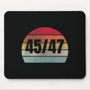 Trump 2025 Präsident 45 Und 47 Retro Vintage Mousepad