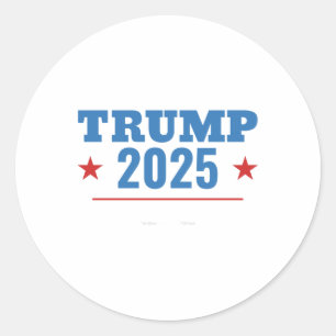 Trump 2025 Präsidentschaftswahl - Parody Design Runder Aufkleber