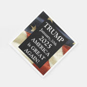 TRUMP 2025 SERVIETTE (Ecke)