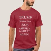 TRUMP 2025 T-Shirt (Vorderseite)