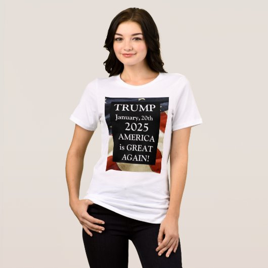 TRUMP 2025 Tri-Blend SHIRT (Vorderseite voll)