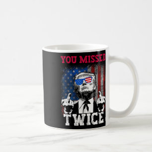 Trump 2025 USA-Flagge Zweimal verfehlt Kaffeetasse
