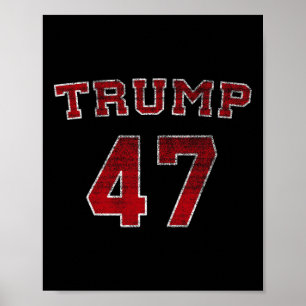 Trump 2025 Wahl 47 Sieg Gewinnt Präsident Amtseinf Poster