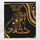 TRUMP 2025 WEINETIKETT (Einzelnes Label)