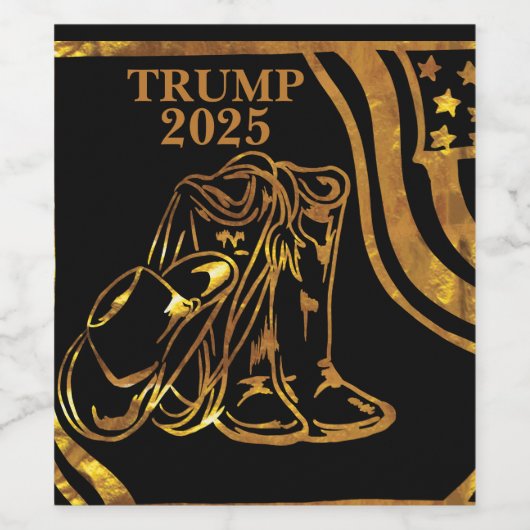 TRUMP 2025 WEINETIKETT (Einzelnes Label)