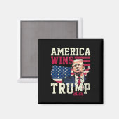 Trump 2028 Amerika Siegt  Magnet (Vorderseite/Rückseite)