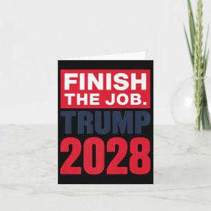 Trump 2028 beendet den Job Trump 2028 Premium Karte