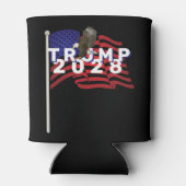 Trump 2028 Flag and Bald Eagle Dosenkühler (Rückseite)