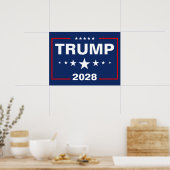 Trump 2028 Hofschild Poster (Küche)