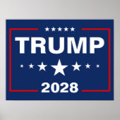 Trump 2028 Hofschild Poster (Vorne)