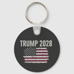 Trump 2028 Präsident der amerikanischen Flag-Wahl Schlüsselanhänger