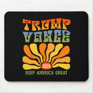 Trump 2028 Präsident Wiederwahl US Flag Trump Van Mousepad