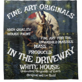 Trump 2028 Third Term Campaign Poster Original Duschvorhang (Vorderseite)