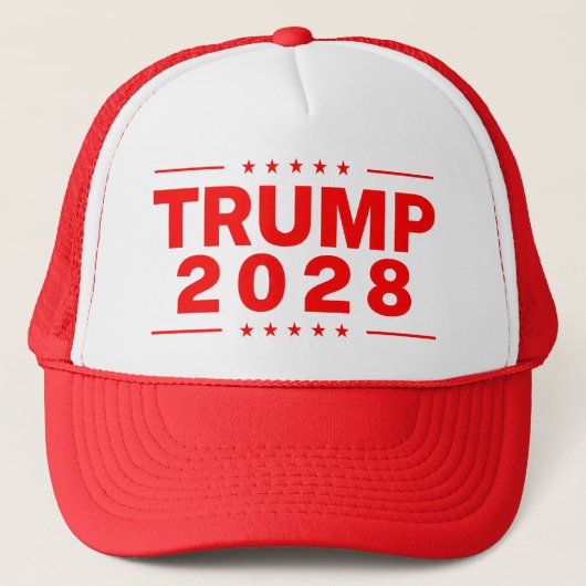 Trump 2028 truckerkappe (Vorderseite)