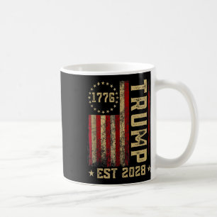 Trump 2028 Vote Donald Trump America Us Flag Vinta Kaffeetasse