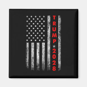 Trump 2028 Wähle Donald Trump Amerika Us Flagge Vi Magnet