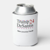 Trump 24 DeSantis macht Amerika zu Florida Dosenkühler (Kanne Vorderseite)