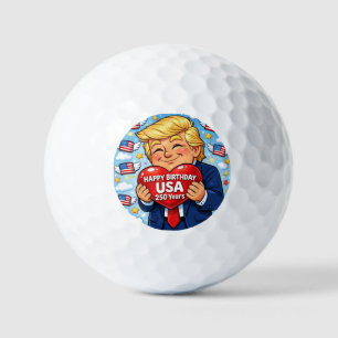 Trump 250. Jahrestag USA 4. Juli Feierlichkeiten Golfball