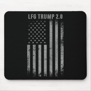 Trump 2.0 Amerikanische Flagge Trump 47 2. Amtszei Mousepad
