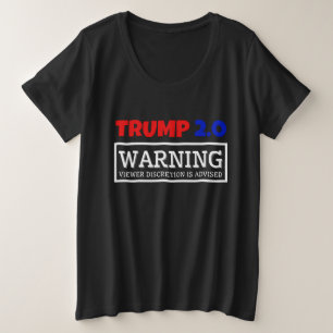 TRUMP 2.0-ANZEIGE GROßE GRÖßE T-Shirt