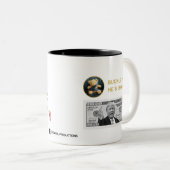 TRUMP 2: "DIE SAGA FORTGESETZT" ZWEIFARBIGE TASSE (VorderseiteRechts)