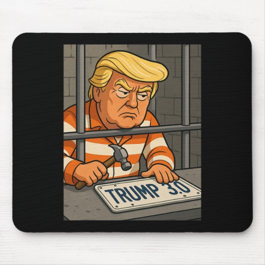 Trump 3.0 License Plate Designer 1 Mousepad (Vorne)
